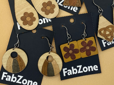 Laser cut wood inlay