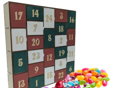 Laser cut Advent calendar